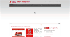 Desktop Screenshot of obere-apotheke.at